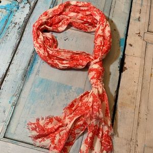 Coral/White Old Navy Scarf